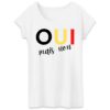 T-Shirt femme 100% coton bio - Oui mais non