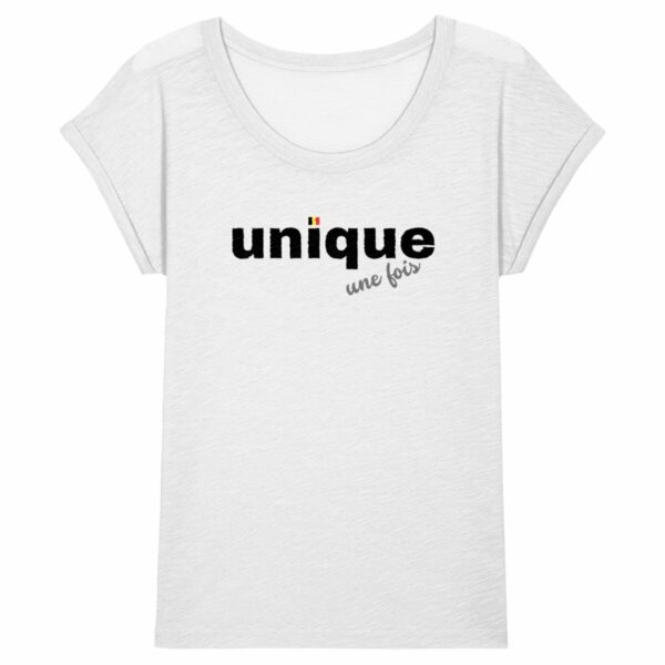 Unique, une fois - T-Shirt slub femme