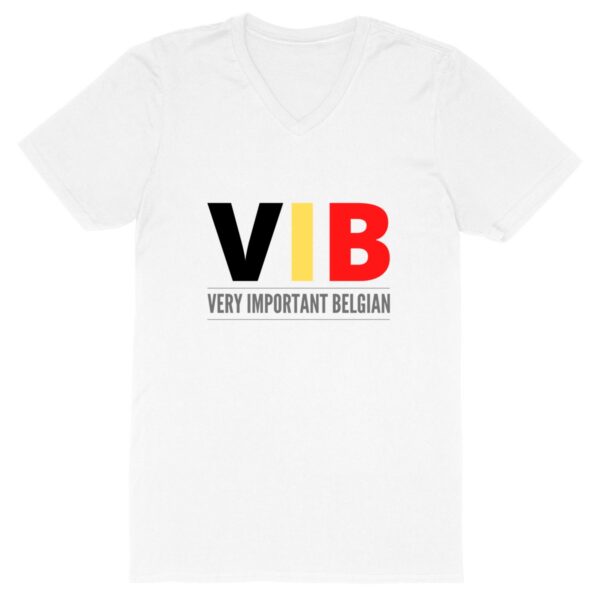 T-shirt col V 100% bio - VIB Very Important Belgian