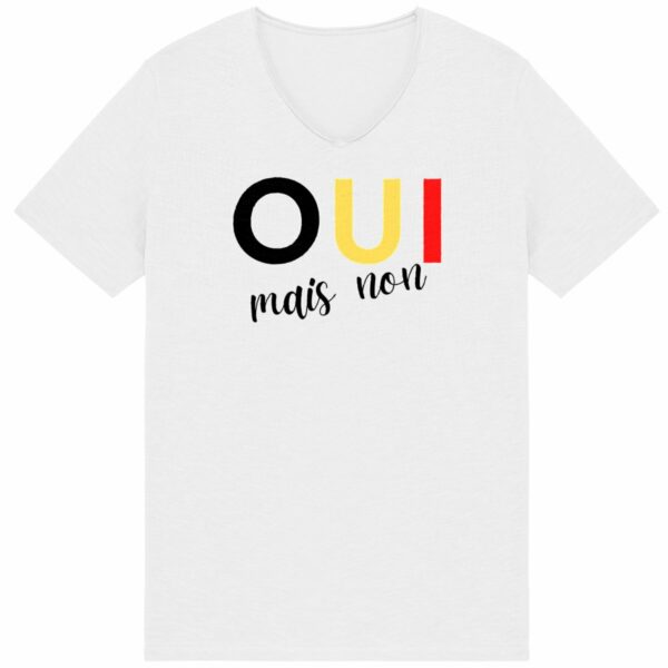 T-shirt unisexe aspect vieilli - Oui mais non
