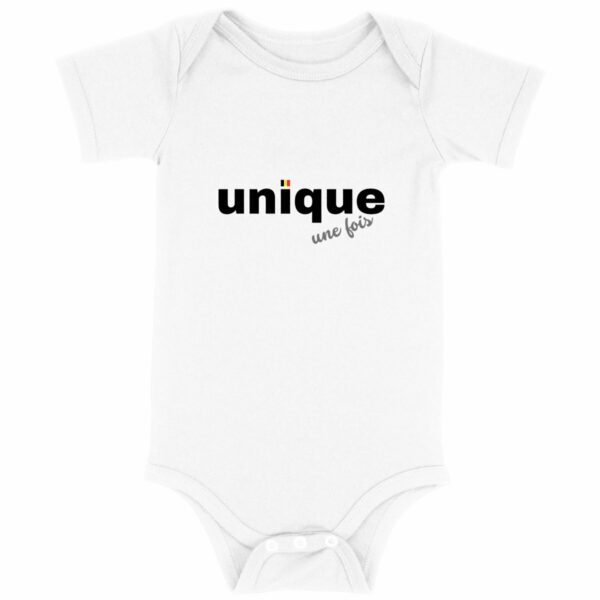Unique, une fois - Body pour bébé en coton bio