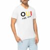 T-shirt unisexe aspect vieilli - Oui mais non