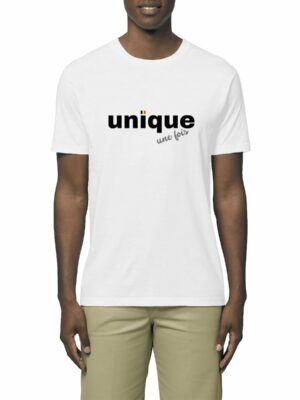 Unique, une fois - T-Shirt col rond 100% coton bio