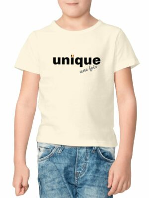 Unique, une fois - T-Shirt enfant en coton bio