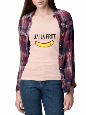 J`ai la frite - Débardeur femme 100% coton bio